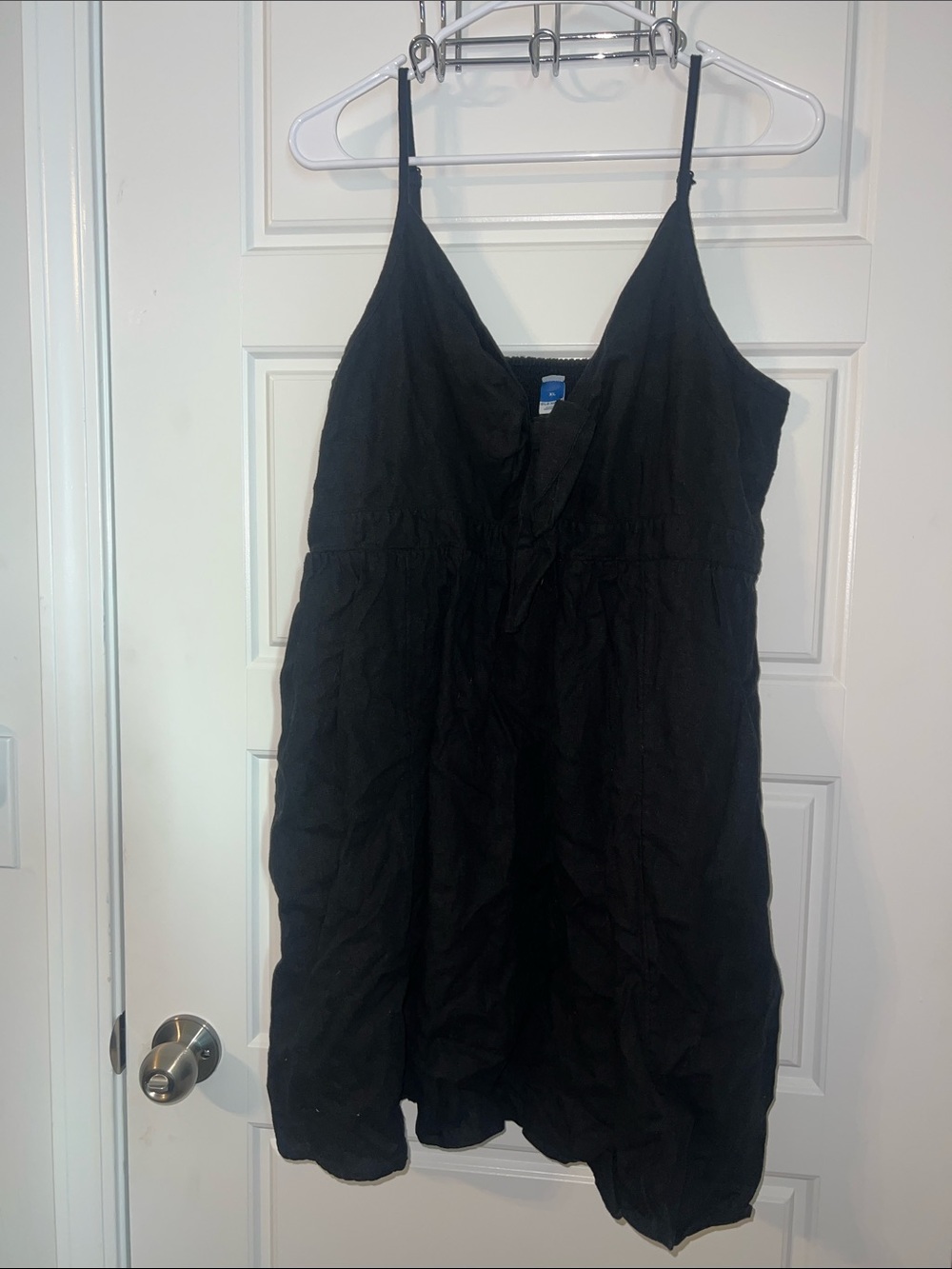 Old Navy Black Spaghetti Strap Midi Dress